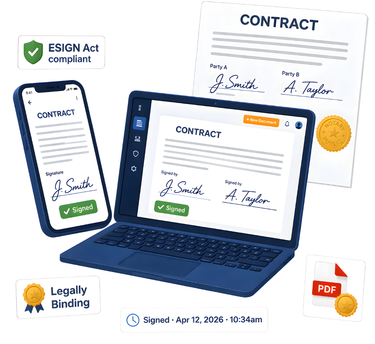 NTSsign — sign documents from any device
